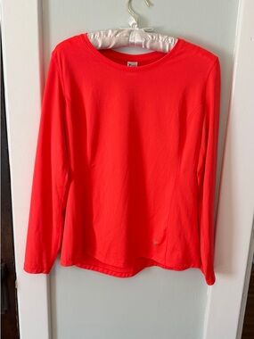 Old Navy Active brand Bright Orange Women’s medium  Long Sleeve Athletic Top